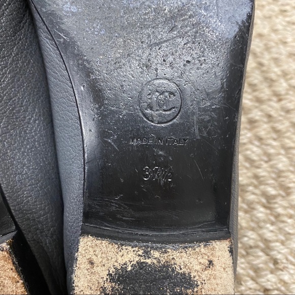Authentic Chanel grey ballet flats 37.5 - Picture 10 of 12